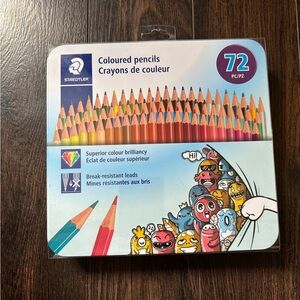 Staedtler 72pcs Colored Pencils Art Draw Tin Set New Illustration Drawing art